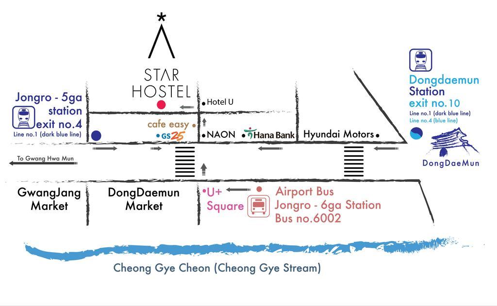 Star Hostel Seoul Dongdaemun Dış mekan fotoğraf